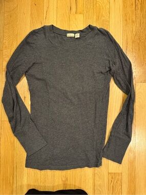 Rubbish Long Sleeve Tee in Charcoal Gray